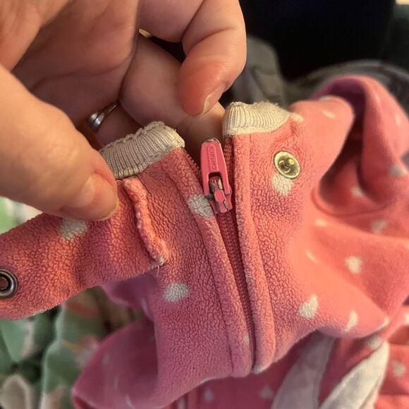 Bundle of 3 Cozy Girls Feetie Pajamas (Size 2T) - Picture 7 of 9